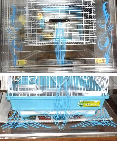 アクリルに貼ったステッカー