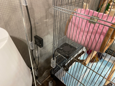 ファンで内部の空気を循環