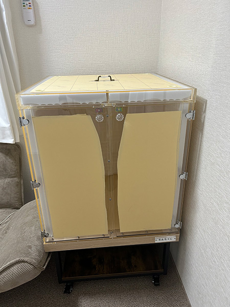 鳴き声防音用オキナインコのアクリルケース