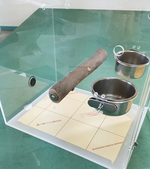 アクリルキャリーの側面