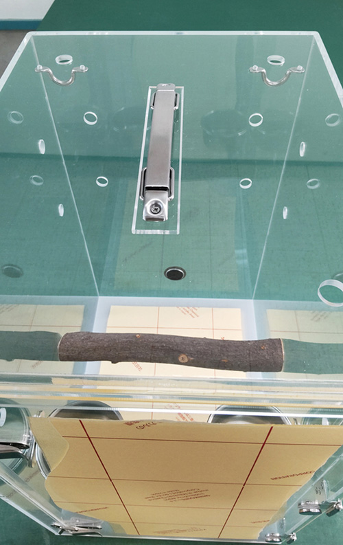 アクリルキャリーの取っ手